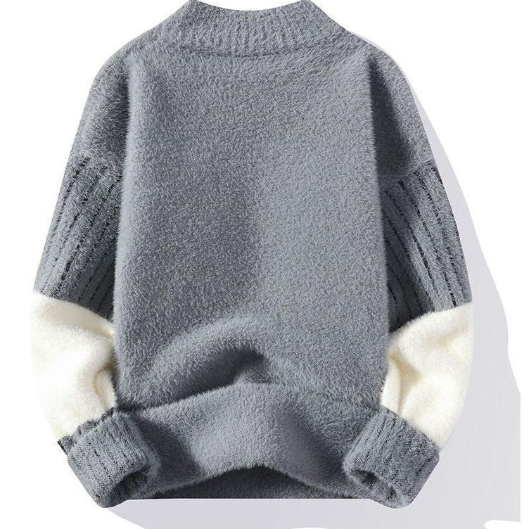 Miękki sweter z półgolfem dla mężczyzn