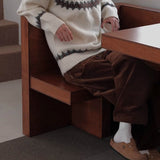 Vintage Rundhalspullover für Herren