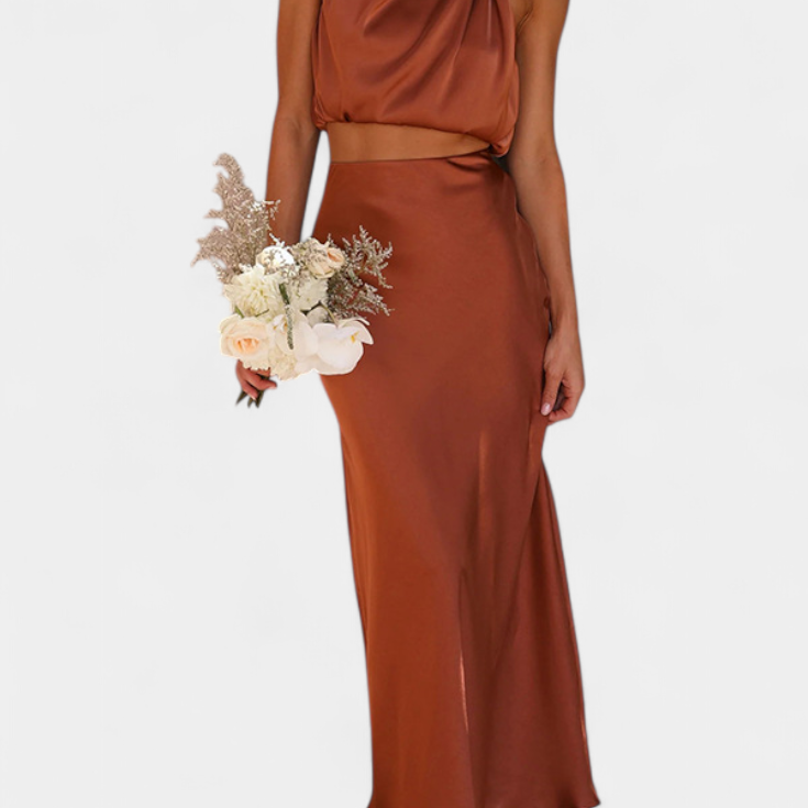 Luźna Drapowana Bluzka Bez Pleców