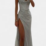 Sukienka Ines Halterna z Koronką i Ramiączkami Spaghetti