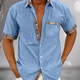 Klasyczna męska koszula z krótkim rękawem