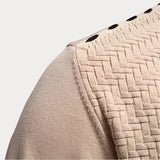 Męski kardigan z dekoltem w serek i guzikami