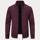 Cardigan z stójką dla mężczyzn