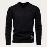 Sweter z dekoltem w serek dla mężczyzn