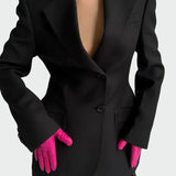 Marynarka z Imponującą Linią i Guzikiem