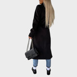 Ana - Dwustronny płaszcz z paskiem