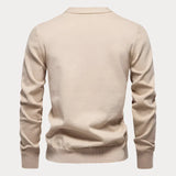 Męski kardigan z dekoltem w serek i guzikami