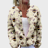 Elegancki Sweter Pleciony z Wzorem