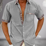 Klasyczna męska koszula z krótkim rękawem