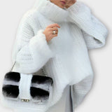 Polina - Miękka damska bluzka z długimi rękawami