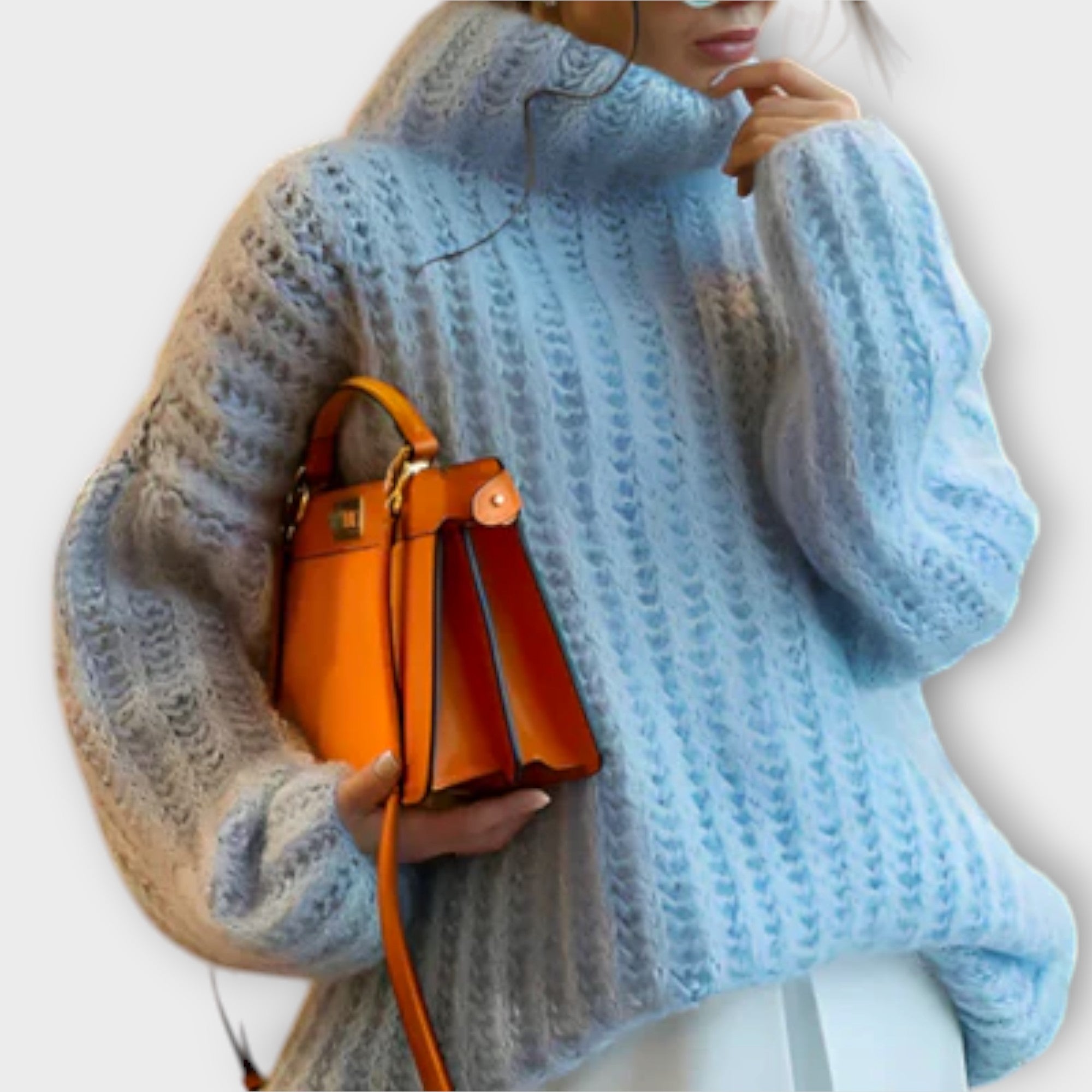 Polina - Miękka damska bluzka z długimi rękawami