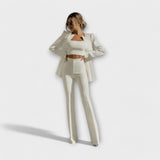 Jasmina – Elegancki zestaw 3 częściowy (Marynarka, Bluzka, Spodnie)