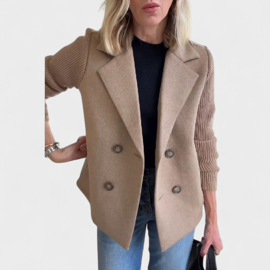 Walentina - Elegancka marynarka z plecionymi rękawami