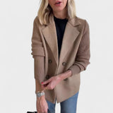 Walentina - Elegancka marynarka z plecionymi rękawami