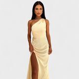 Aurelia - Długa satynowa sukienka