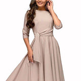 Elegancka sukienka z falbanami