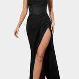 Sukienka Ines Halterna z Koronką i Ramiączkami Spaghetti