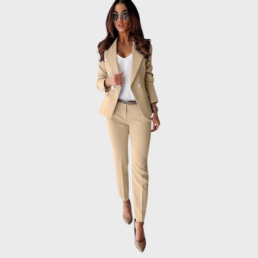 Bożena - Dwurzędowa marynarka o wyraźnym sylwetce