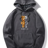 Bluza z kapturem z grafiką Roboterbär dla mężczyzn