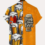 Koszulka z nadrukiem piwa Oktoberfest dla mężczyzn