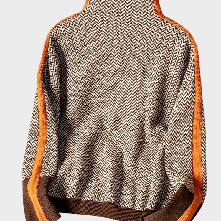 Jessica - Sweter z wysokim kołnierzem