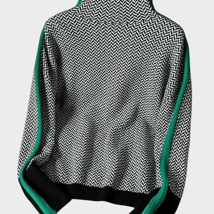 Jessica - Sweter z wysokim kołnierzem