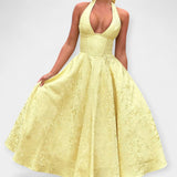 Midi Sukienka z Odkrytym Tyłem i Korsetowym Designem