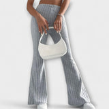 Wąskie - Szerokie spodnie ze stylem