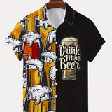 Koszulka z nadrukiem piwa Oktoberfest dla mężczyzn