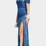 Renata Haljdzina Syrenka bez ramiączek z cekinami