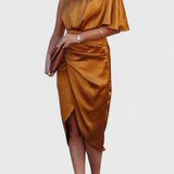 Danica Płynna Sukienka z Eleganckim i Wiecznym Sylwetką