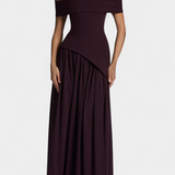 Sukienka bez Rękawów z Szyfonu z Bocznie Rozcięciem