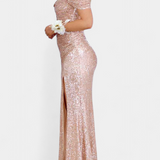 Renata Haljdzina Syrenka bez ramiączek z cekinami