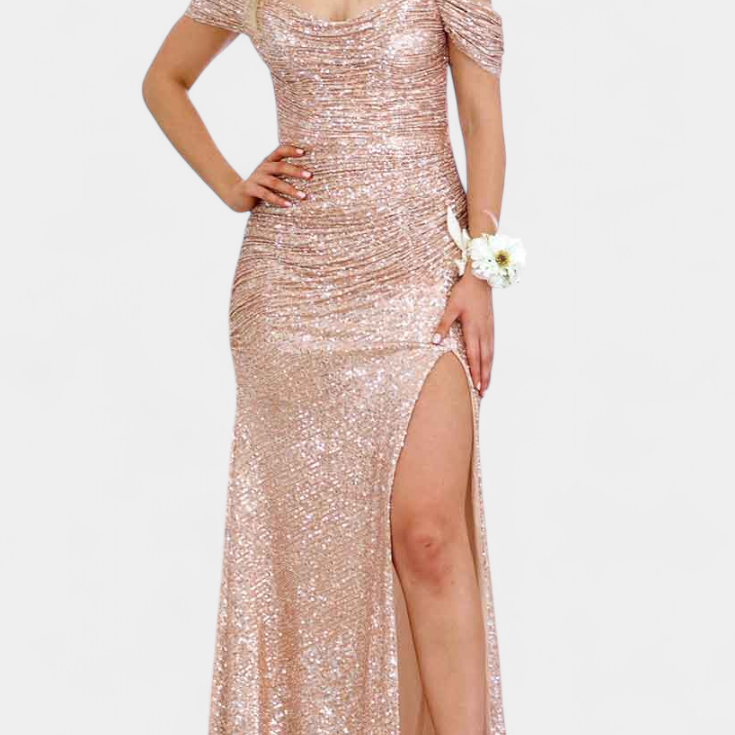 Renata Haljdzina Syrenka bez ramiączek z cekinami