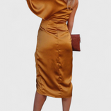 Danica Płynna Sukienka z Eleganckim i Wiecznym Sylwetką