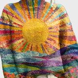 Sweter Pleciony o Unikalnym Designie