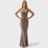 Radmila - Maxi sukienka z gorsetem