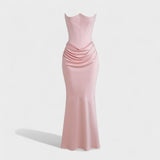 Radmila - Maxi sukienka z gorsetem